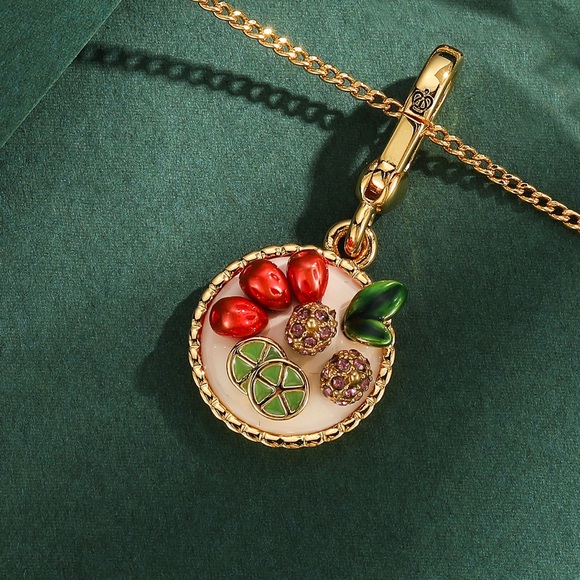 Juicy Couture Gold Necklace with Red and Green Accents - Picture 5 of 5